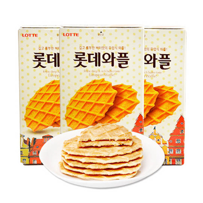 Lotte 牛油雞蛋窩夫餅(原裝 40g x 30 件)