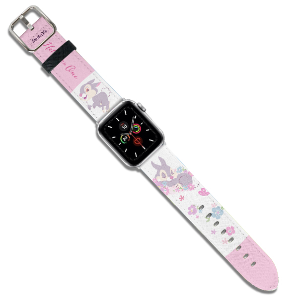 Disney Apple Watch 皮革錶帶 - 粉萌祭Bunny兔
