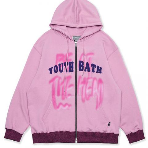 Youthbath 塗鴉連帽外套 (粉紅色)