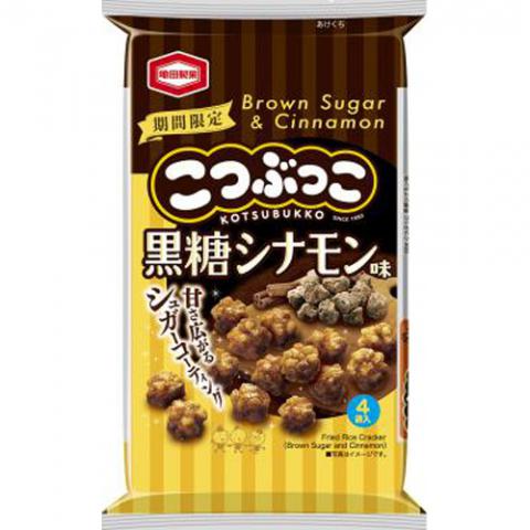 (原裝12件)亀田製菓 ８０ｇこつぶっこ黒糖シナモン味 