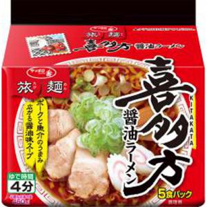 (原裝6件)サッポロ一番 旅麺 喜多方醤油ラーメン５食 