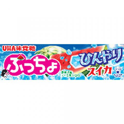 (原裝10件)味覚糖 ぷっちょスティック ひんやりスイカ１０粒 