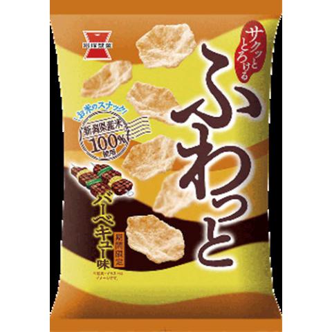 (原裝10件)岩塚製菓 ふわっと バーベキュー味３５ｇ 